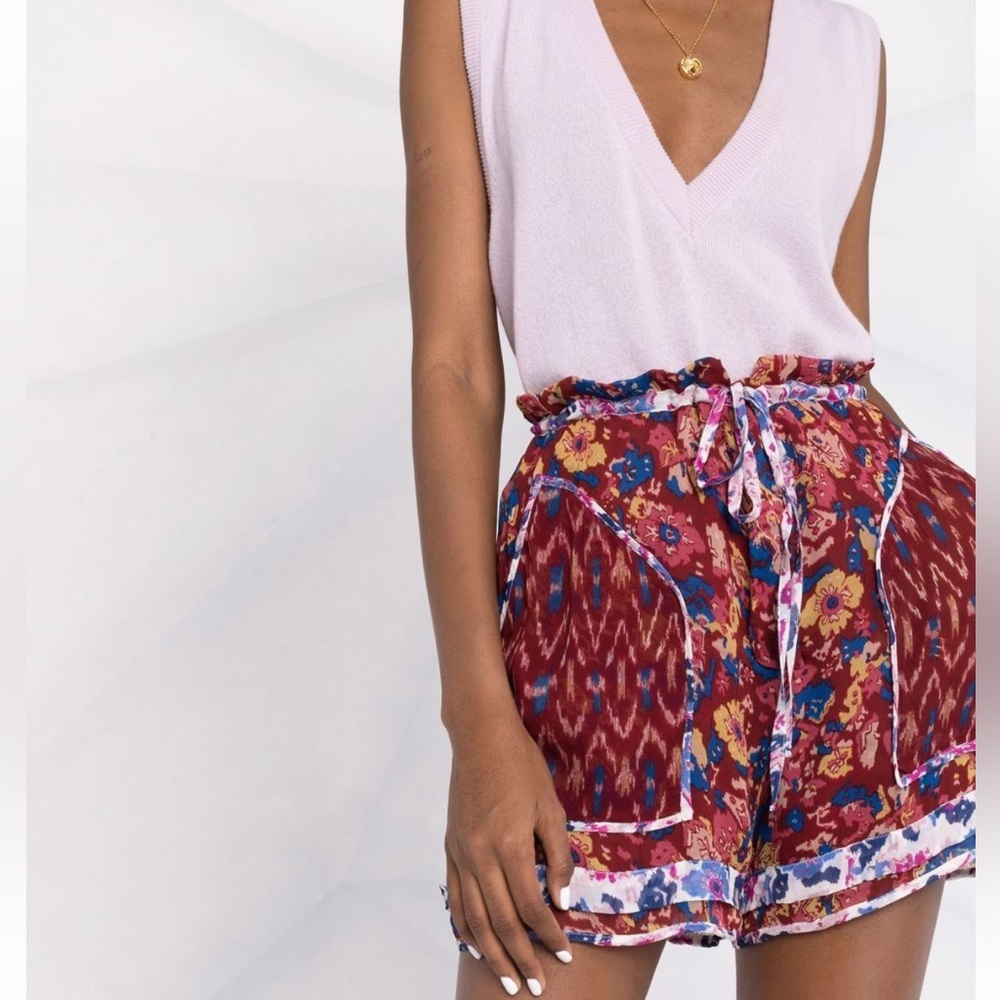 Isabel Marant Étoile Riolmy Abstract Patterned Mini Shorts - Picture 3 of 14